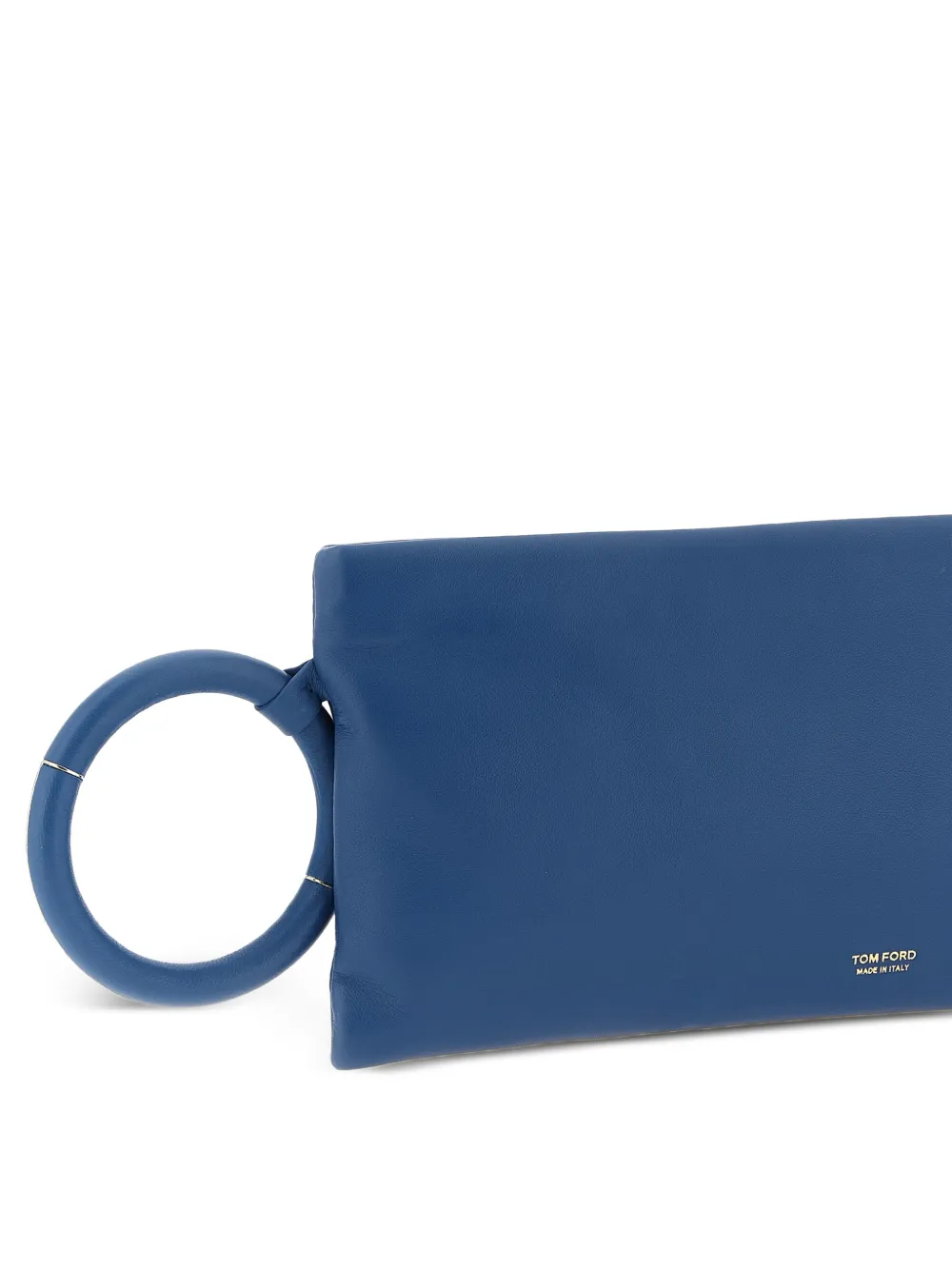  Tom Ford Embossed Logo Bangle Clutch - Blue 