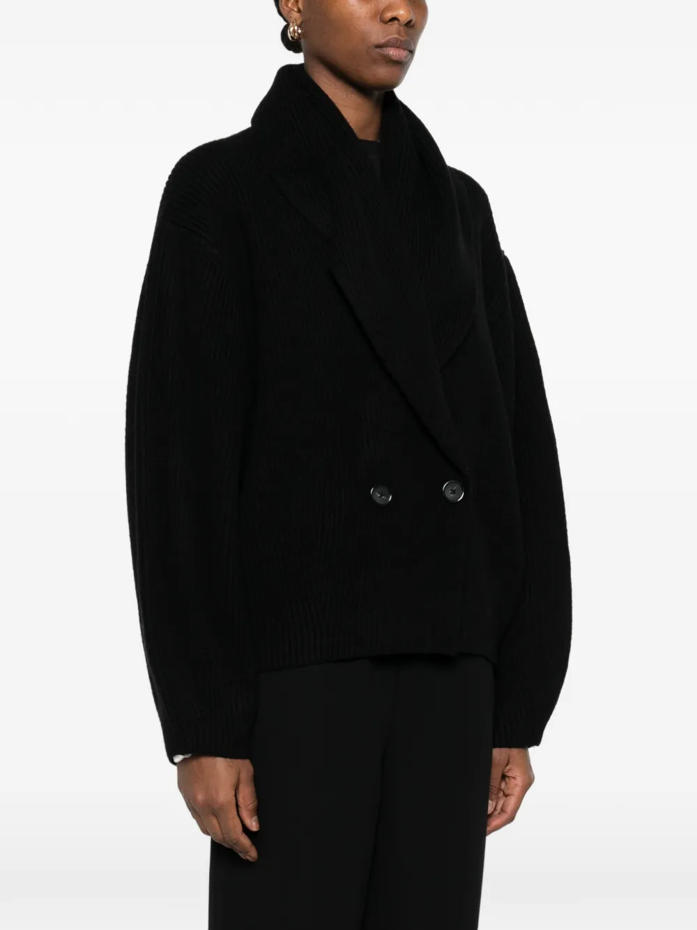  Rotate Birger Christensen Buttoned Cardigan - Black 