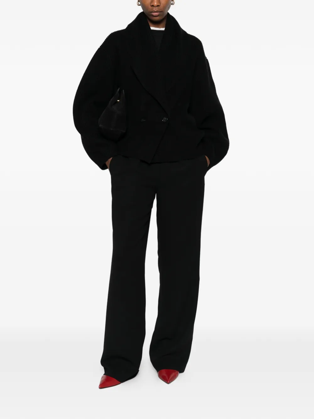  Rotate Birger Christensen Buttoned Cardigan - Black 