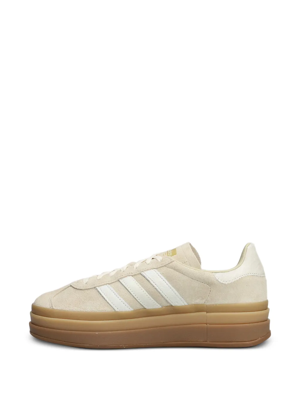adidas Gazelle Bold sneakers met plateauzool en strepen Beige