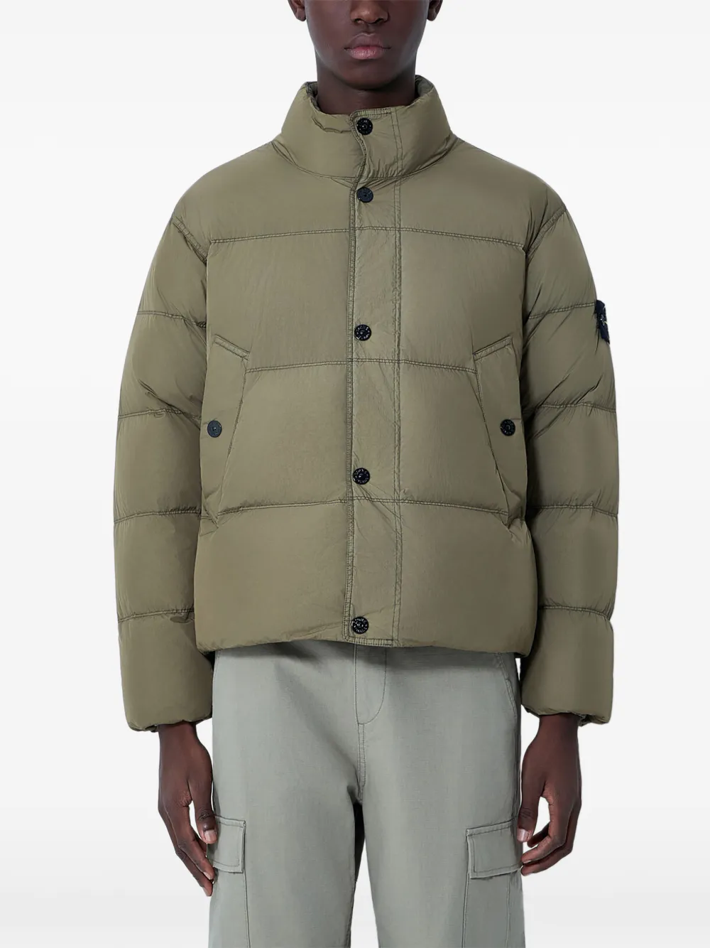 Stone Island quilted padded jacket - Verde