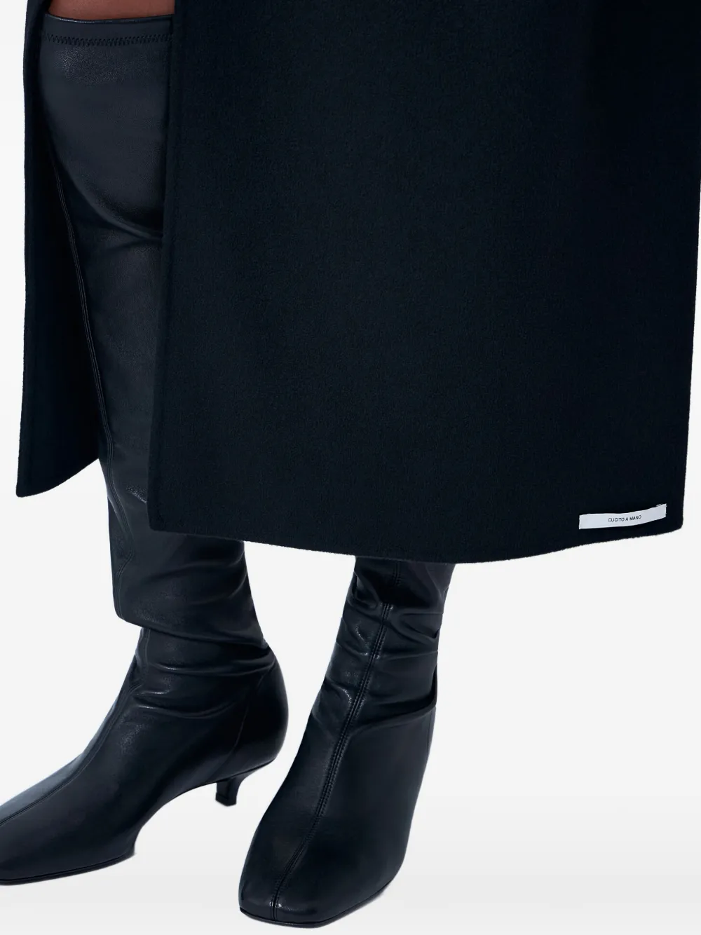 Sportmax Slit Midi Skirt in Black, view 4