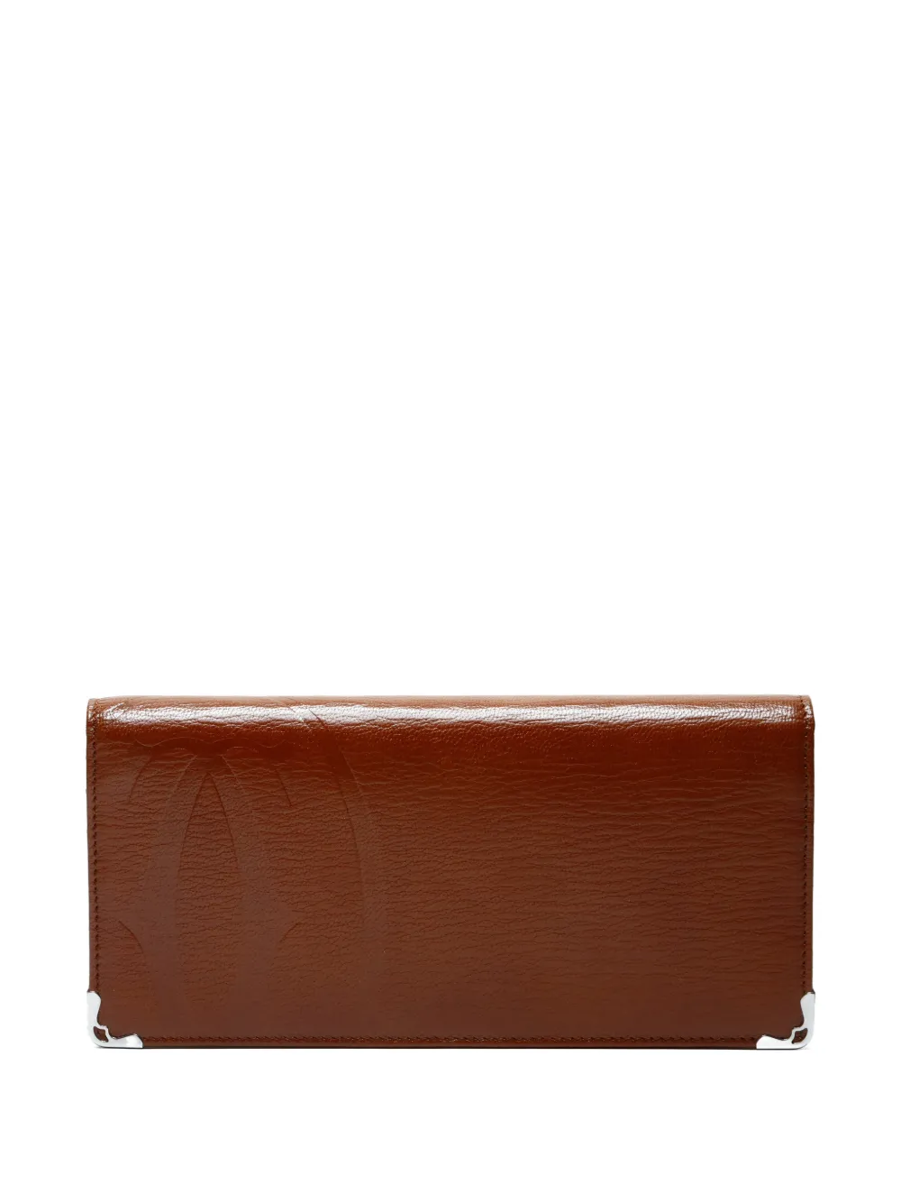 Cartier 1990-2010s logo-detail leather wallet - Marrone