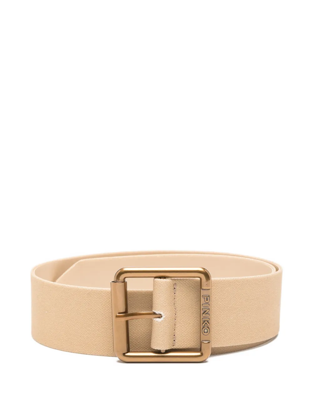Pinko Kids square-buckle belt - Toni neutri