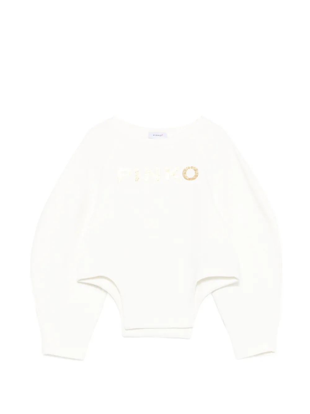 Pinko Kids logo-print sweatshirt - White