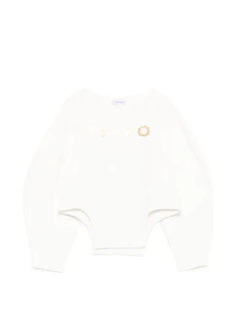Pinko Kids sudadera con logo estampado