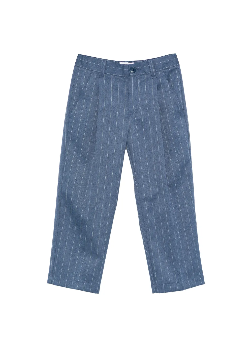 DONDUP KIDS pinstripe pleat trousers - Blu