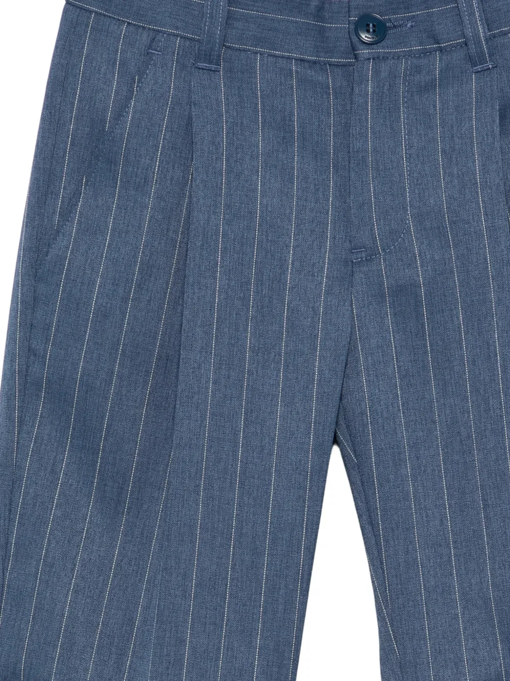  Dondup Kids Pinstripe Pleat Trousers - Blue 