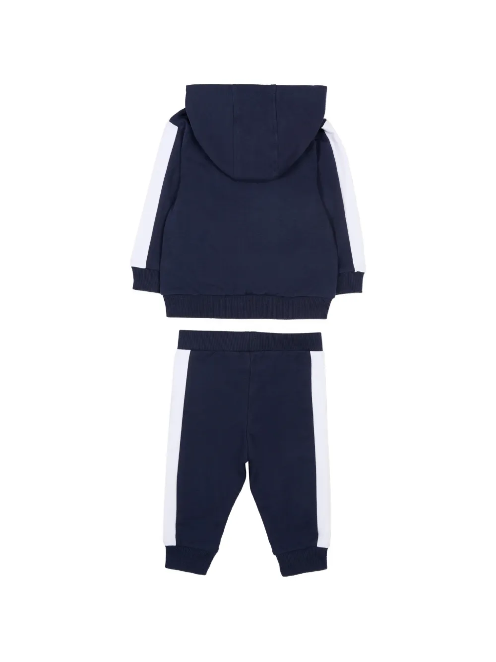 BOSS Kidswear Trainingspak met capuchon en streepdetail Blauw
