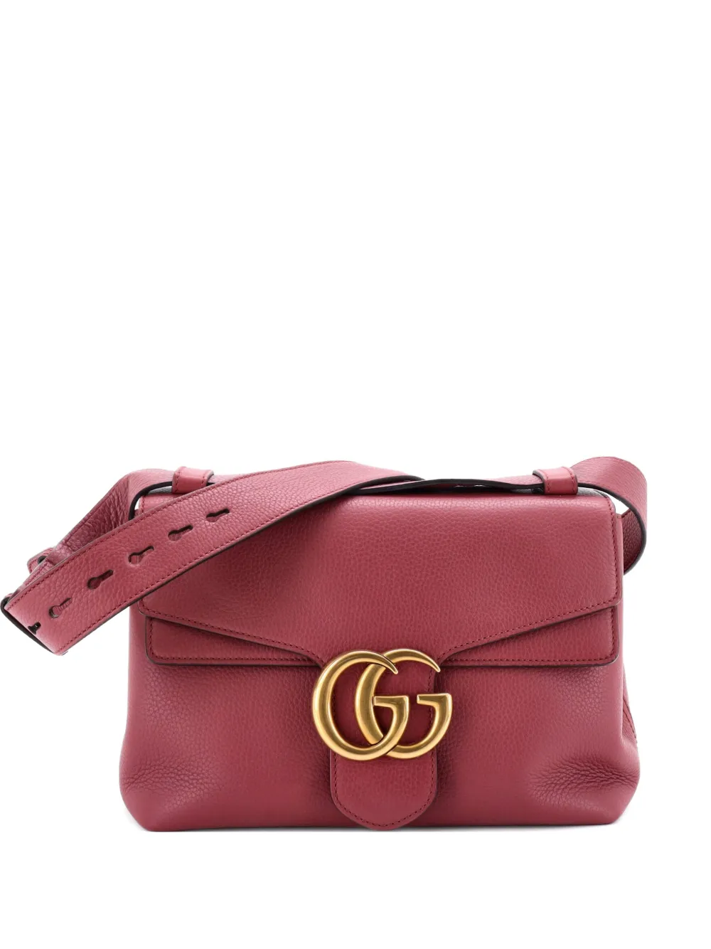 Gucci Pre-Owned GG Marmont Leather Small shoulder bag - Rosa