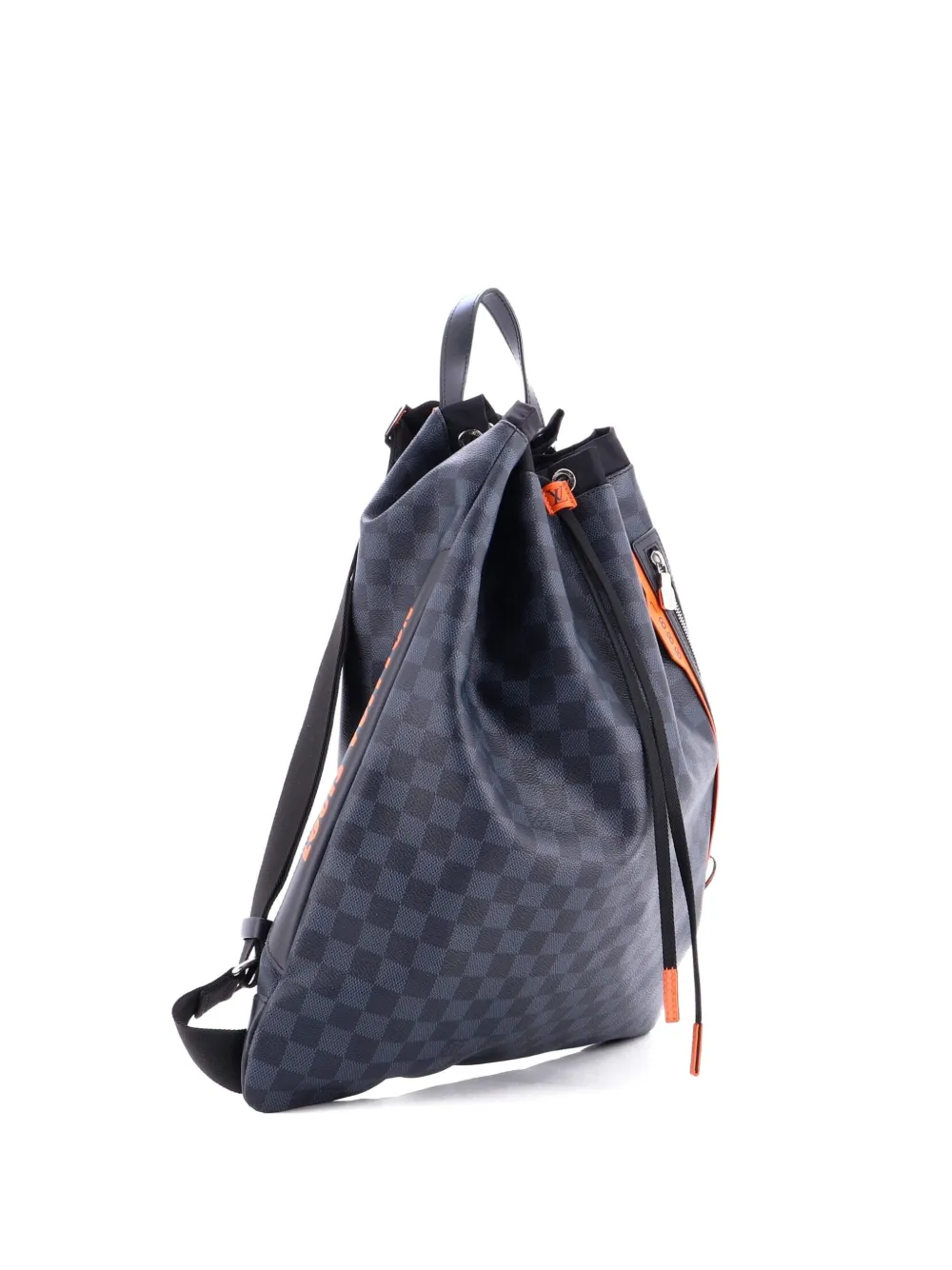 Louis Vuitton Pre-Owned Drawstring Limited Edition Damier Cobalt Race backpack - Blu