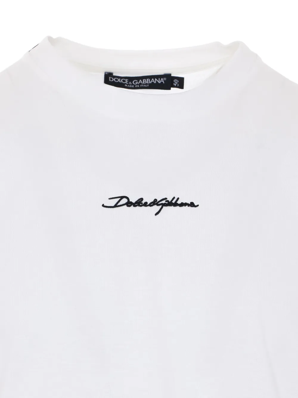 Dolce & Gabbana T-shirt met geborduurd logo Wit