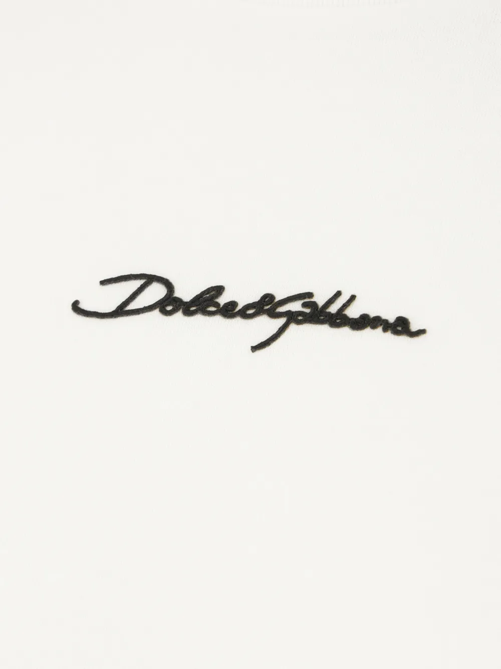 Dolce & Gabbana T-shirt met geborduurd logo Wit
