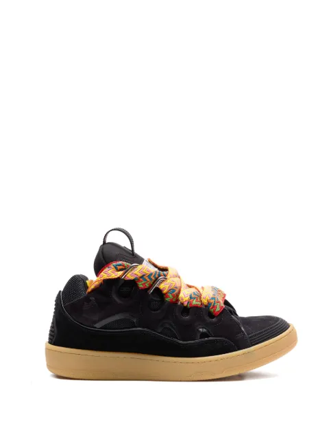 Lanvin curb leather sneakers