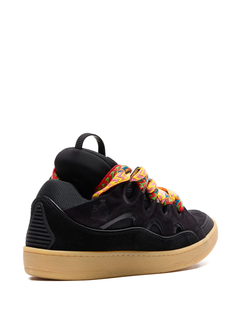 Lanvin Curb leren sneakers Zwart