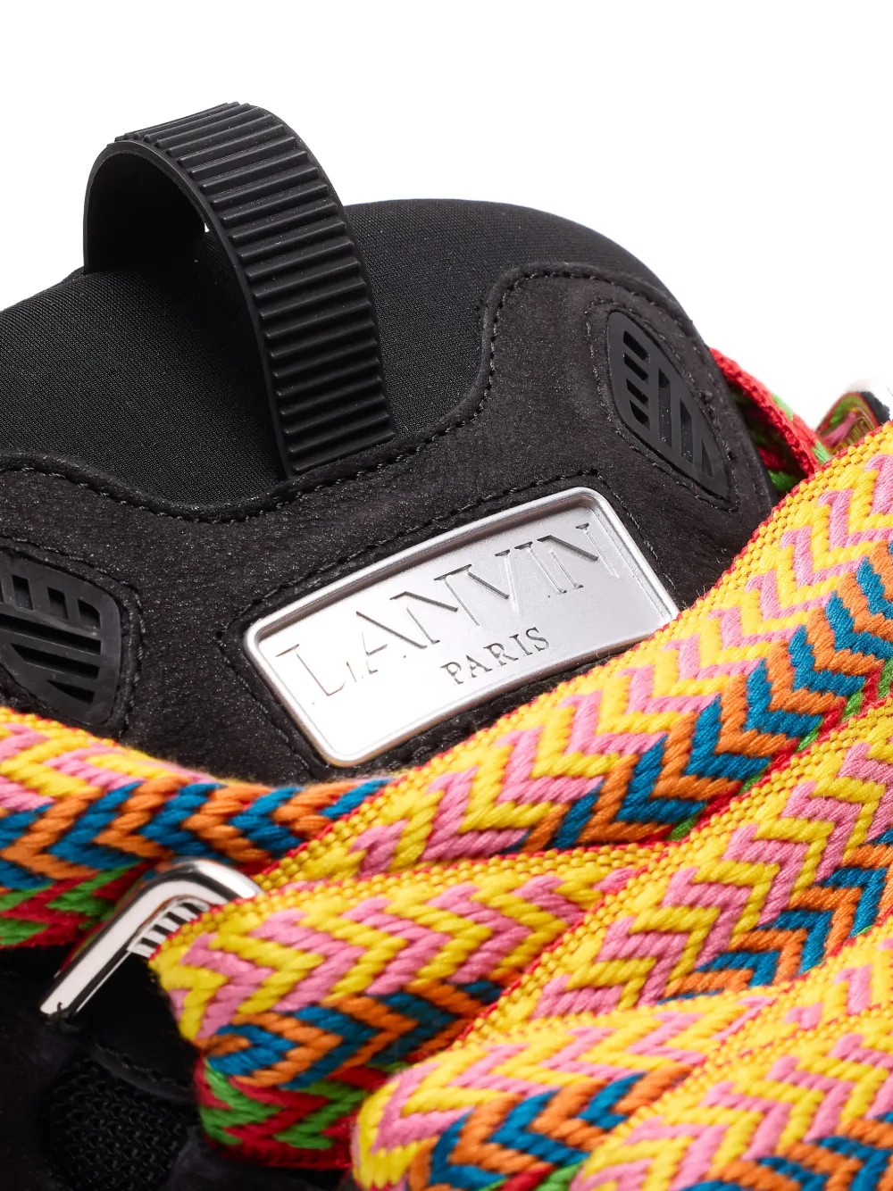 Lanvin Curb leren sneakers Zwart