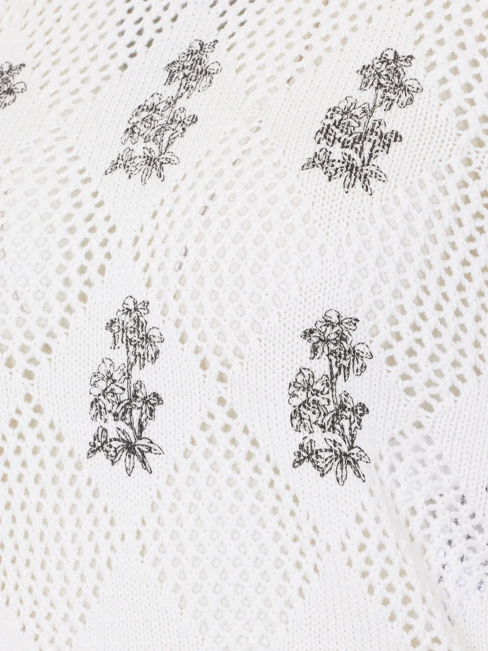 embroidered crew-neck top