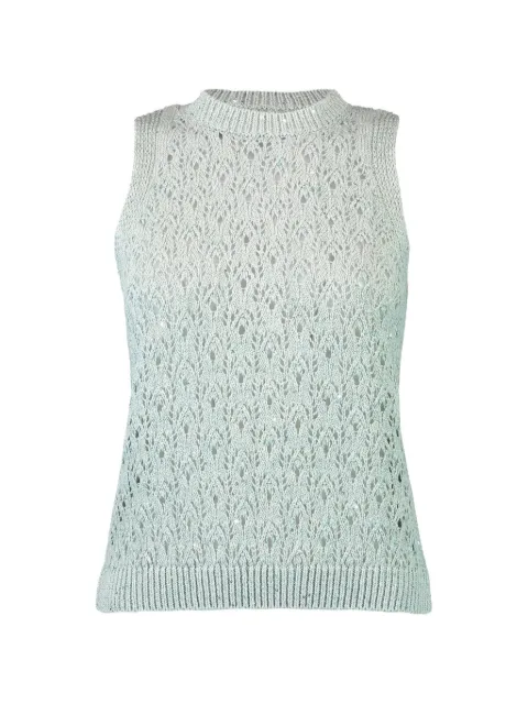 Eleventy Gebreide katoenen tanktop