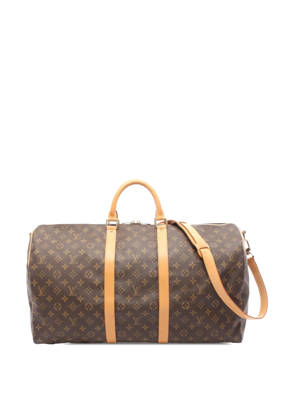 Louis Vuitton Pre-Owned 2017 Monogram Keepall Bandouliere 55 travel bag - Marrone