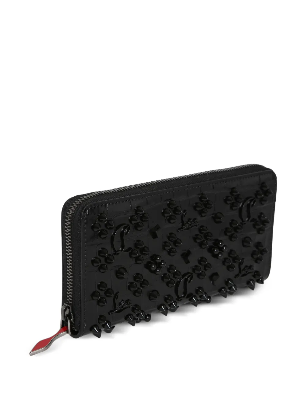 spike embossed wallet