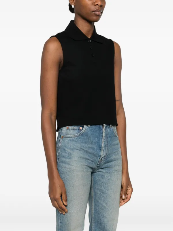 Saint Laurent ロゴ ポロシャツ | ブラック | FARFETCH JP