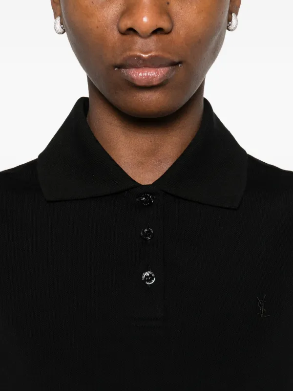 Saint Laurent ロゴ ポロシャツ | ブラック | FARFETCH JP