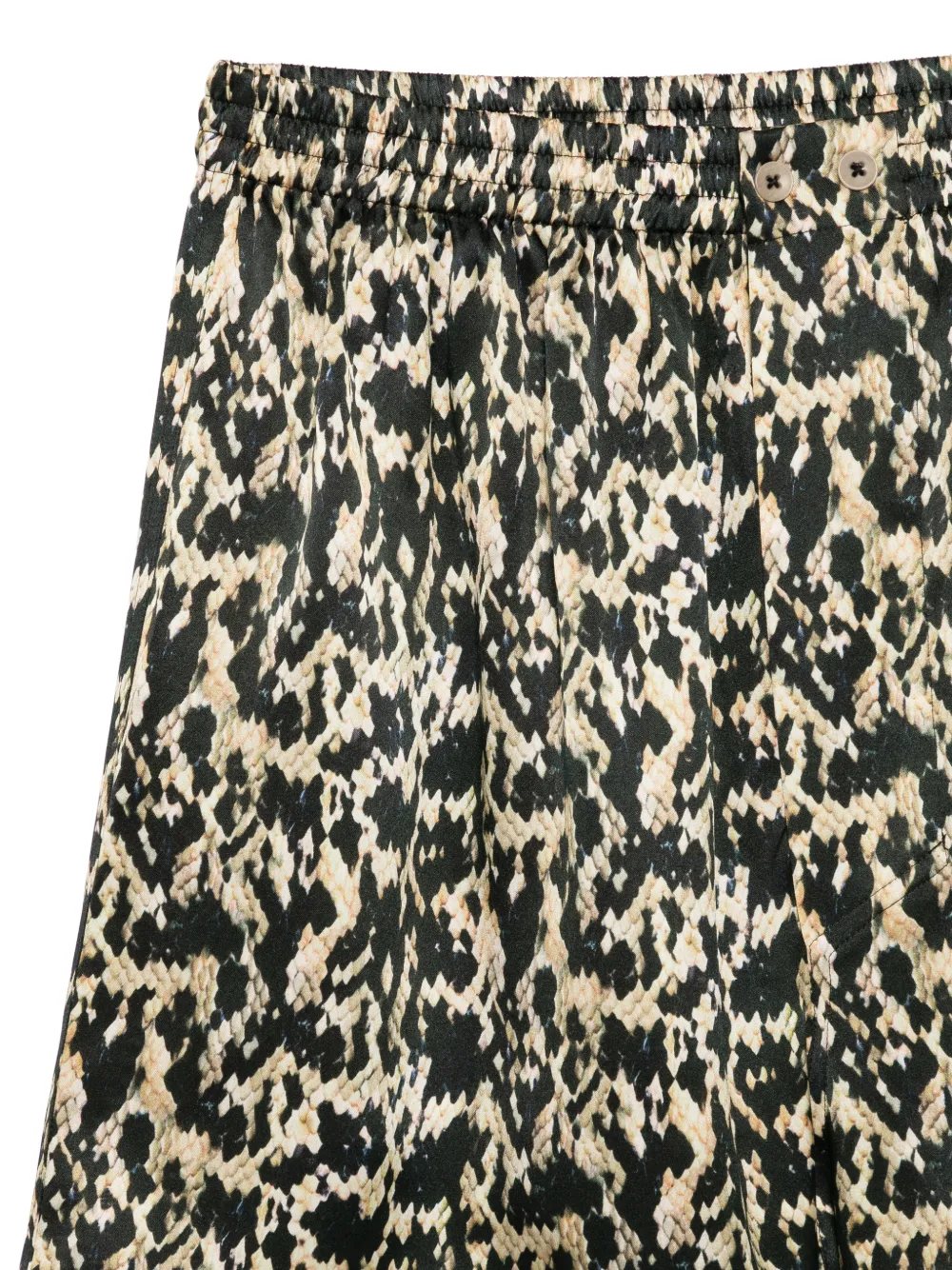 Petar Petrov Rattleheart Animal-print Shorts in Black, view 3