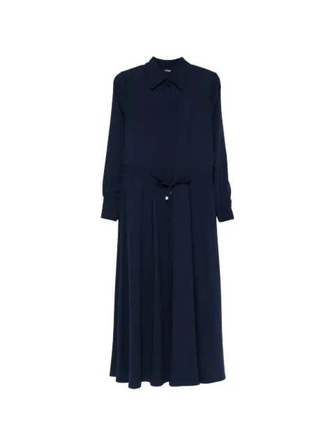 Kiton polo-collar maxi dress