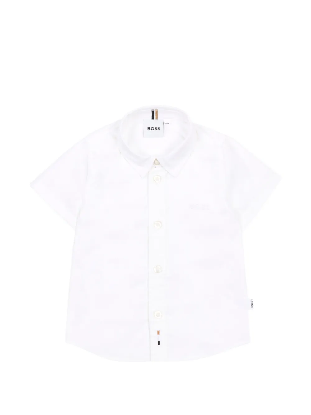 BOSS Kidswear short-sleeves shirt - Bianco