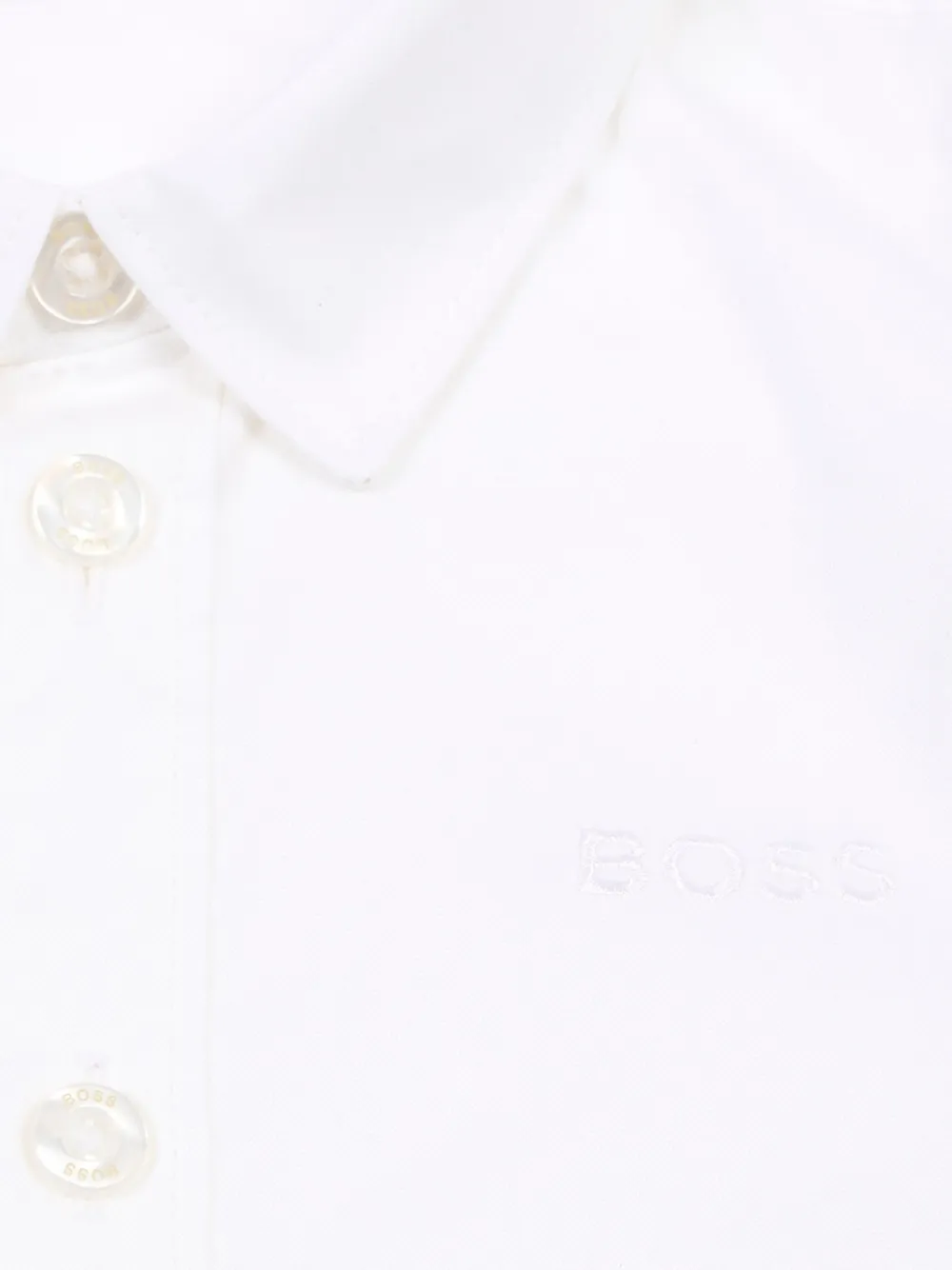 BOSS Kidswear Shirt met korte mouwen Wit