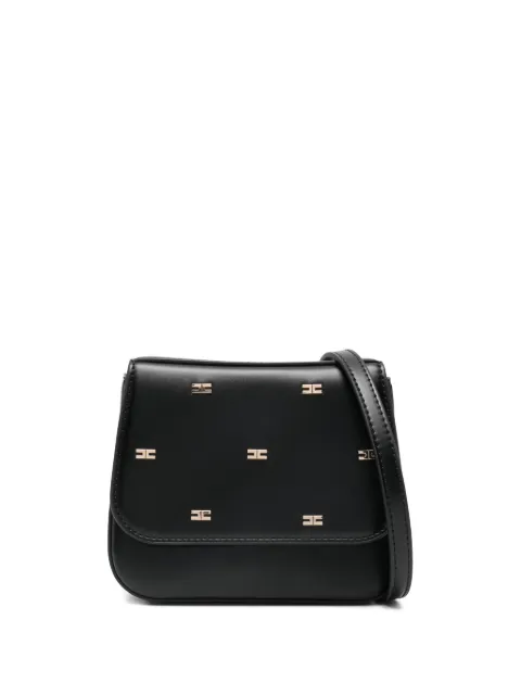 Elisabetta Franchi La Mia Bambina logo-embellished flap mini crossbody bag