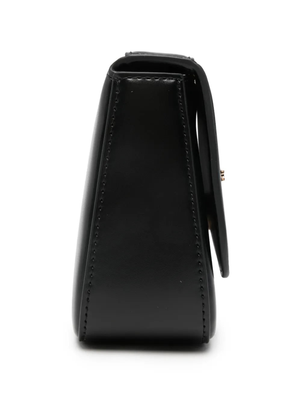Elisabetta Franchi La Mia Bambina Kleine crossbodytas met omslag en logo Zwart