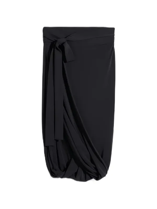 Lemaire Wrap Skirt in Black