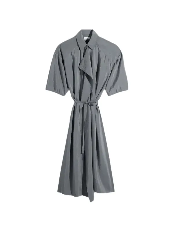 lemaire shirt dress Lemaire Asymmetrical Dry Silk Shirt Dress