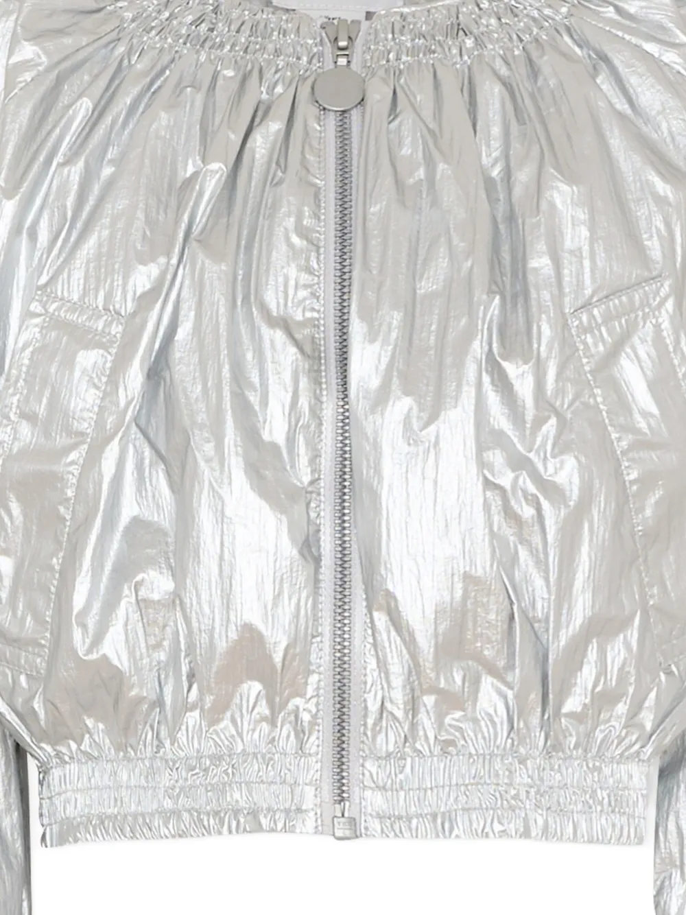 Stella McCartney Kids Bomberjack met rits Zilver