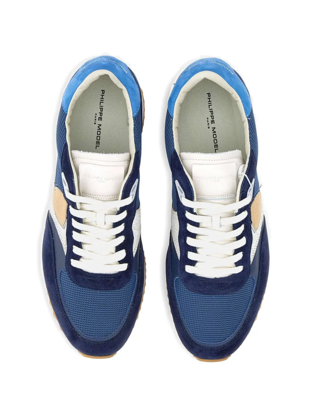 Philippe Model Paris Blville shield sneakers Blauw