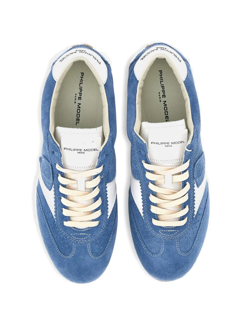 Philippe Model Paris Planche sneakers met logo Blauw