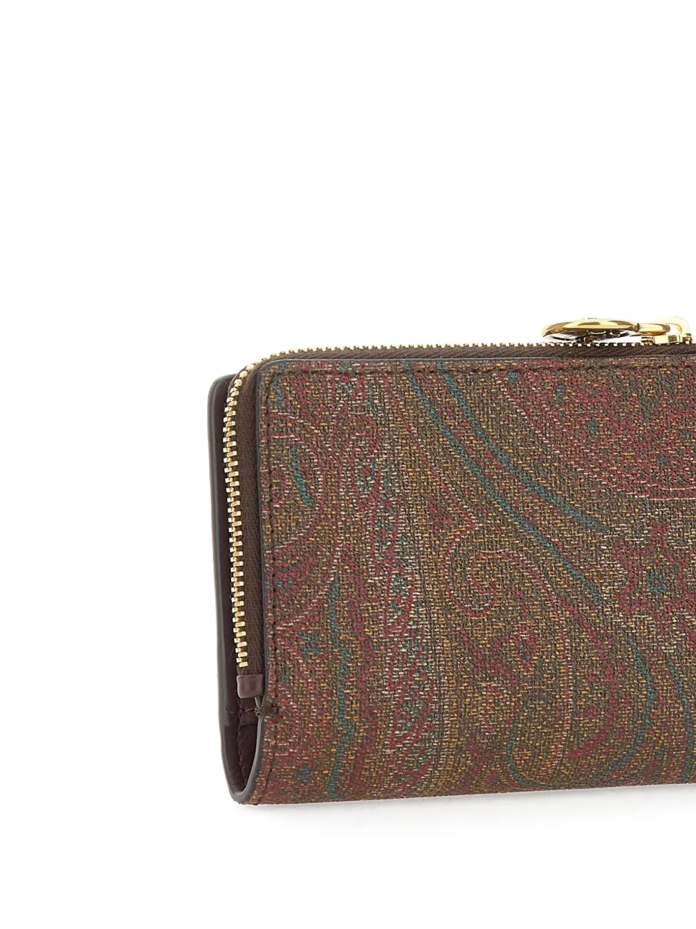 ETRO Portemonnee met paisley-print Bruin