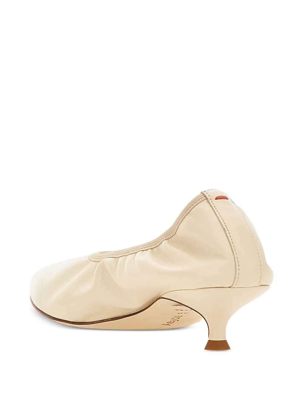 Aeyde 30mm Hermia heeled pumps Beige