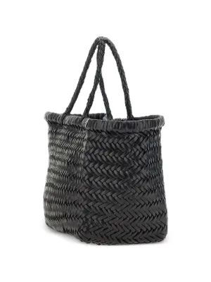 Dragon Diffusion Small Triple Jump Woven Leather Tote Bag Price in