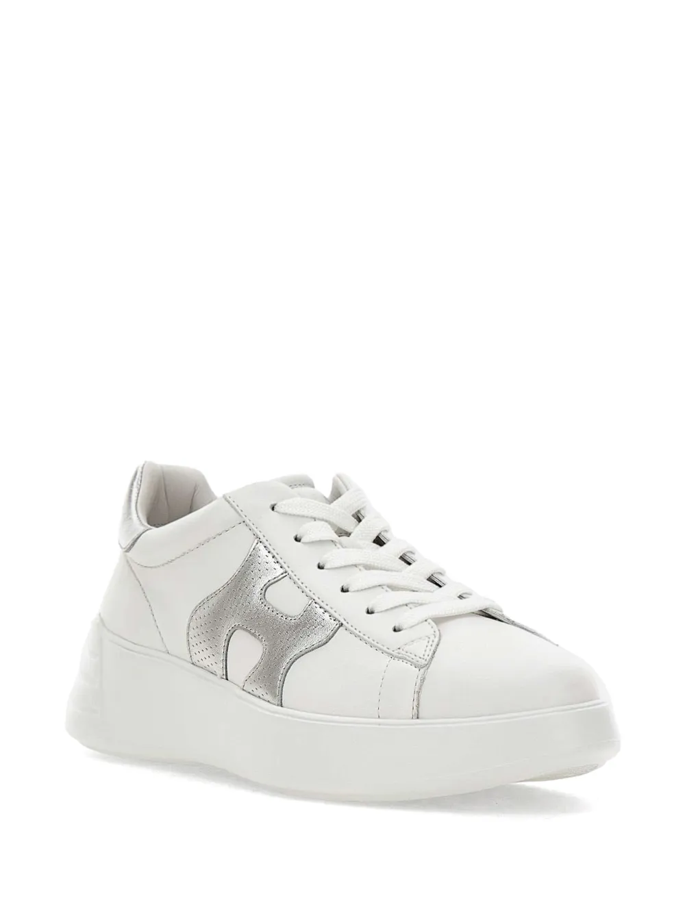 Hogan Rebel sneakers met geperforeerd logo Wit