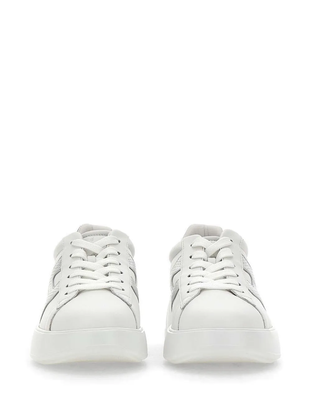 Hogan Rebel sneakers met geperforeerd logo Wit