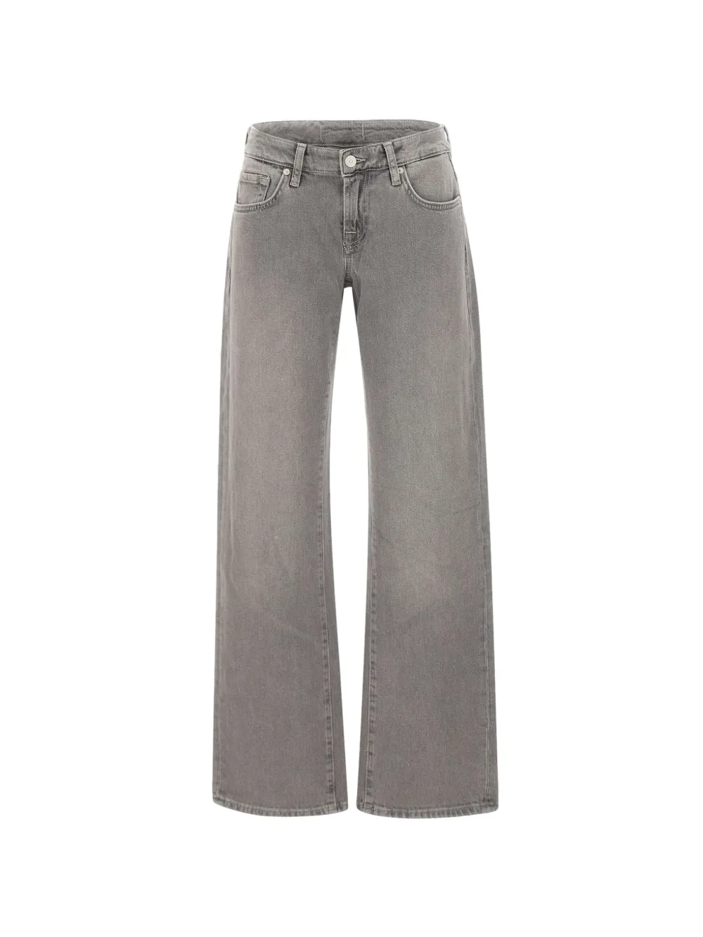 7 For All Mankind Low Straight faded jeans - Grigio