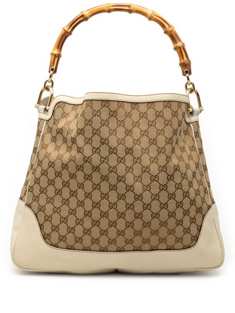 Gucci Pre-Owned 2000-2015 GG Canvas Bamboo Diana satchel - Marrone