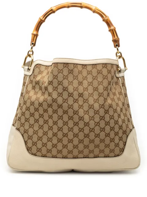 Gucci Pre-Owned 2000-2015 GG Canvas Bamboo Diana satchel