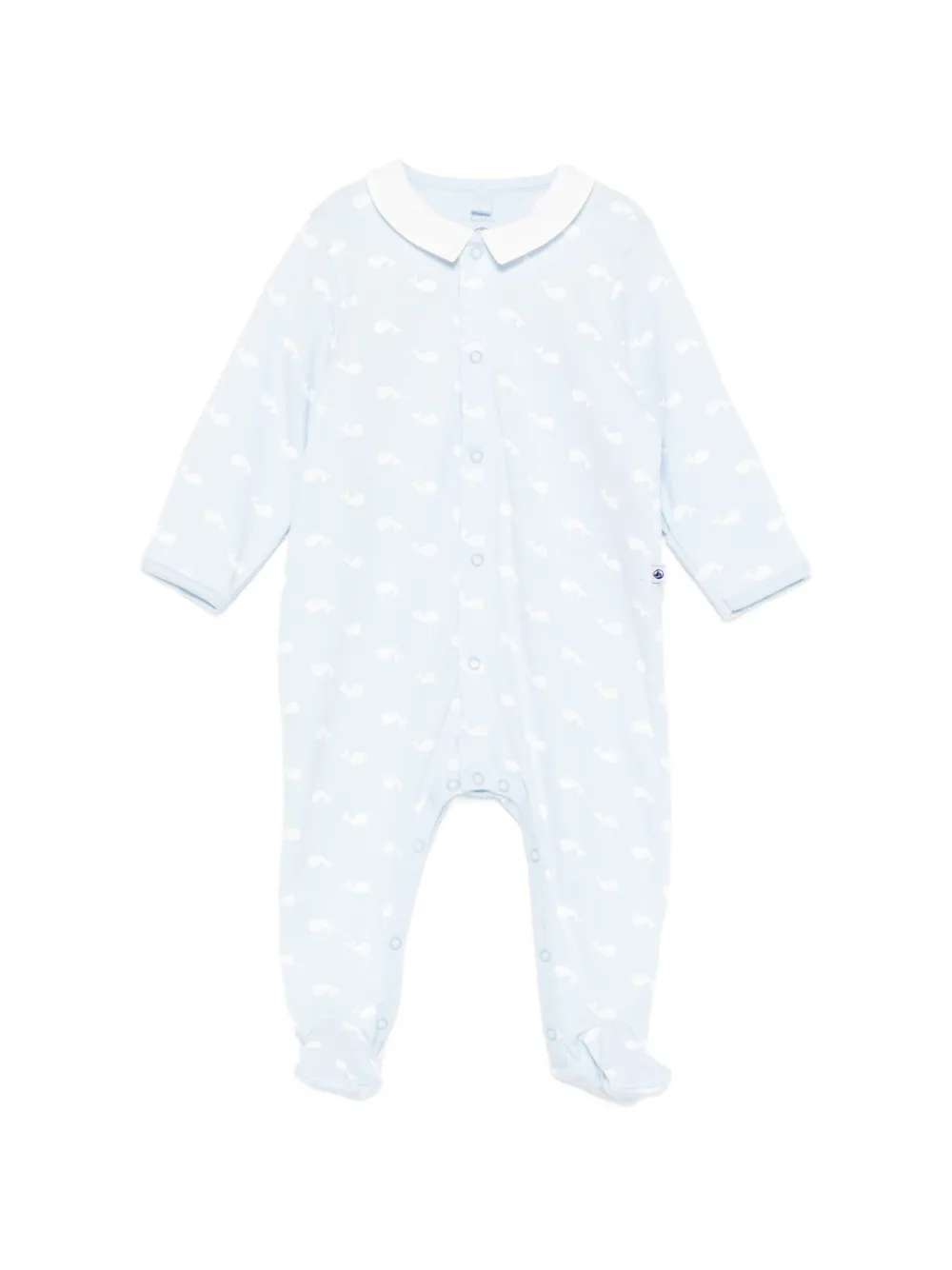 Petit Bateau whale-motif pajama - Blu