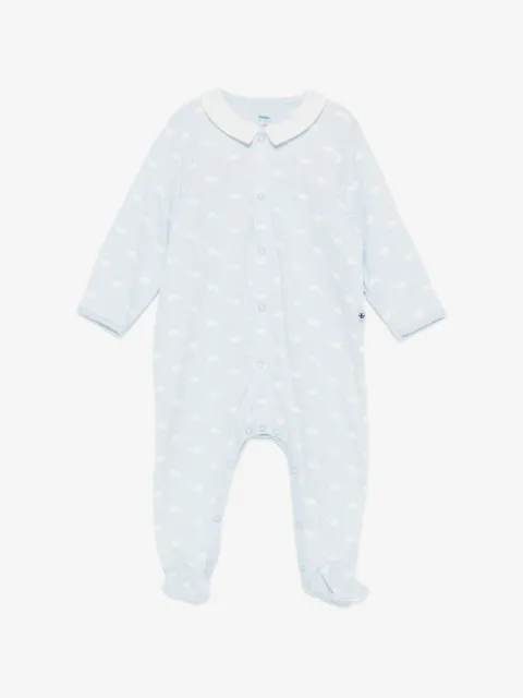 Petit Bateau whale-motif pajama