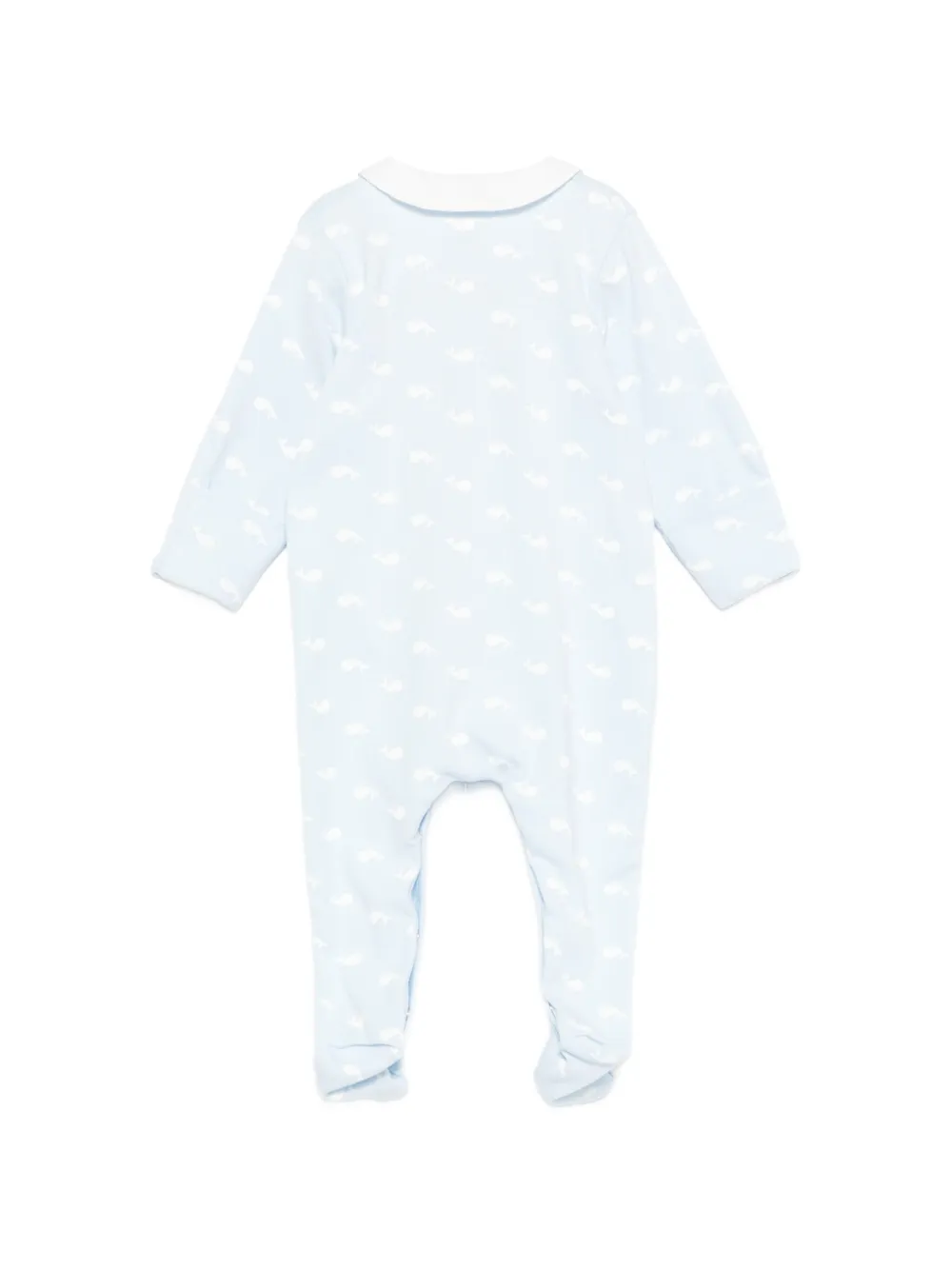 Petit Bateau Romper met walvis-patroon Blauw