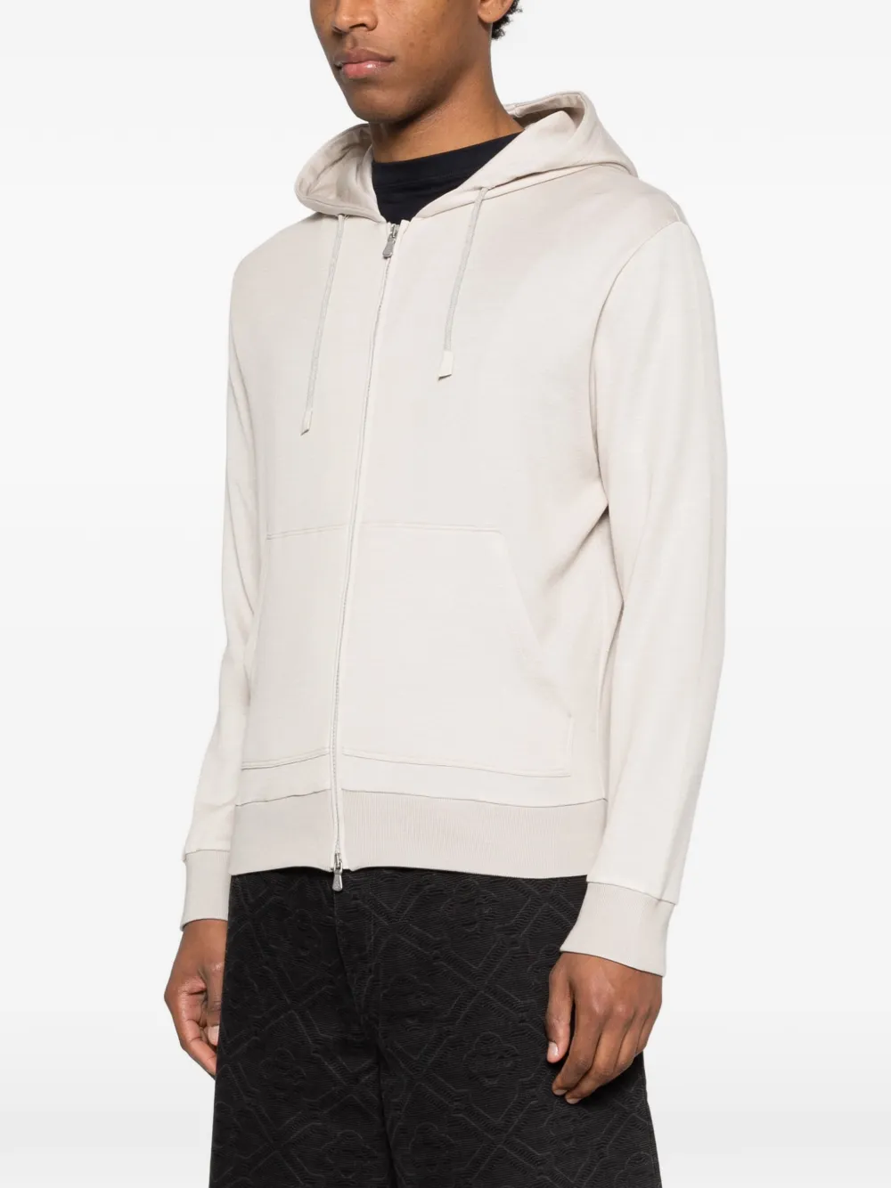  Eleventy Zip-up Hoodie - Neutrals 
