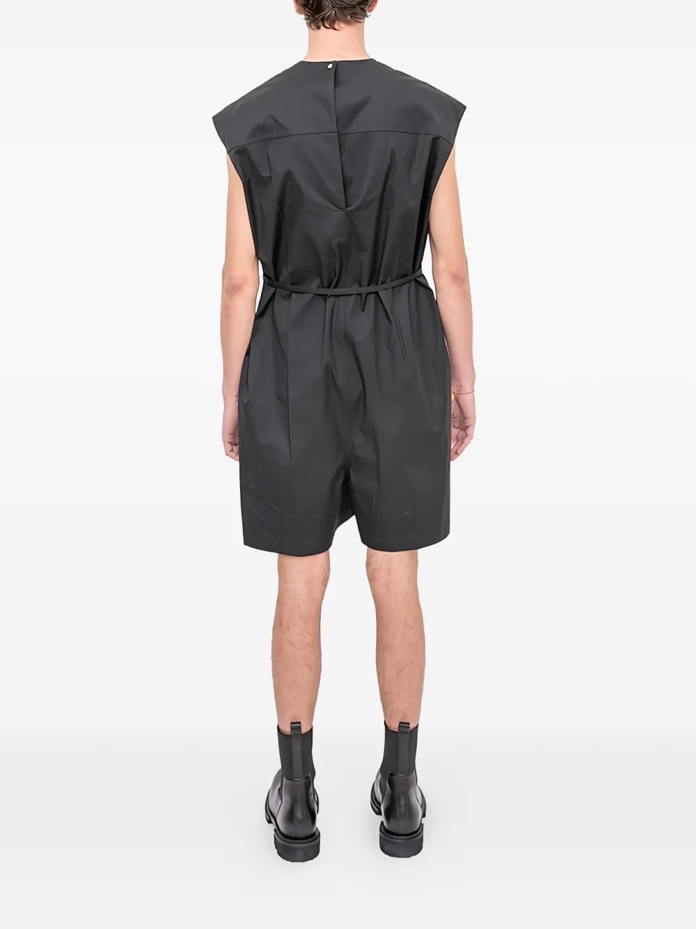 Rick Owens Mouwloze jumpsuit Zwart
